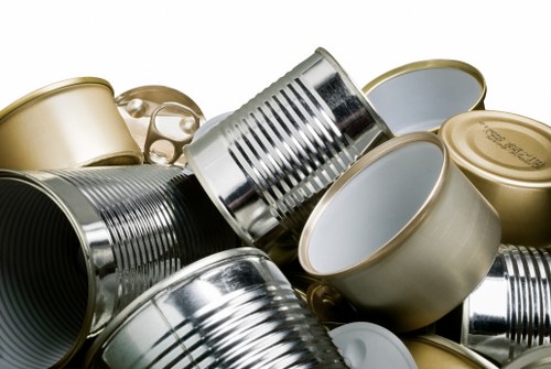 Interior of a transfer station where materials from Deptford are processed